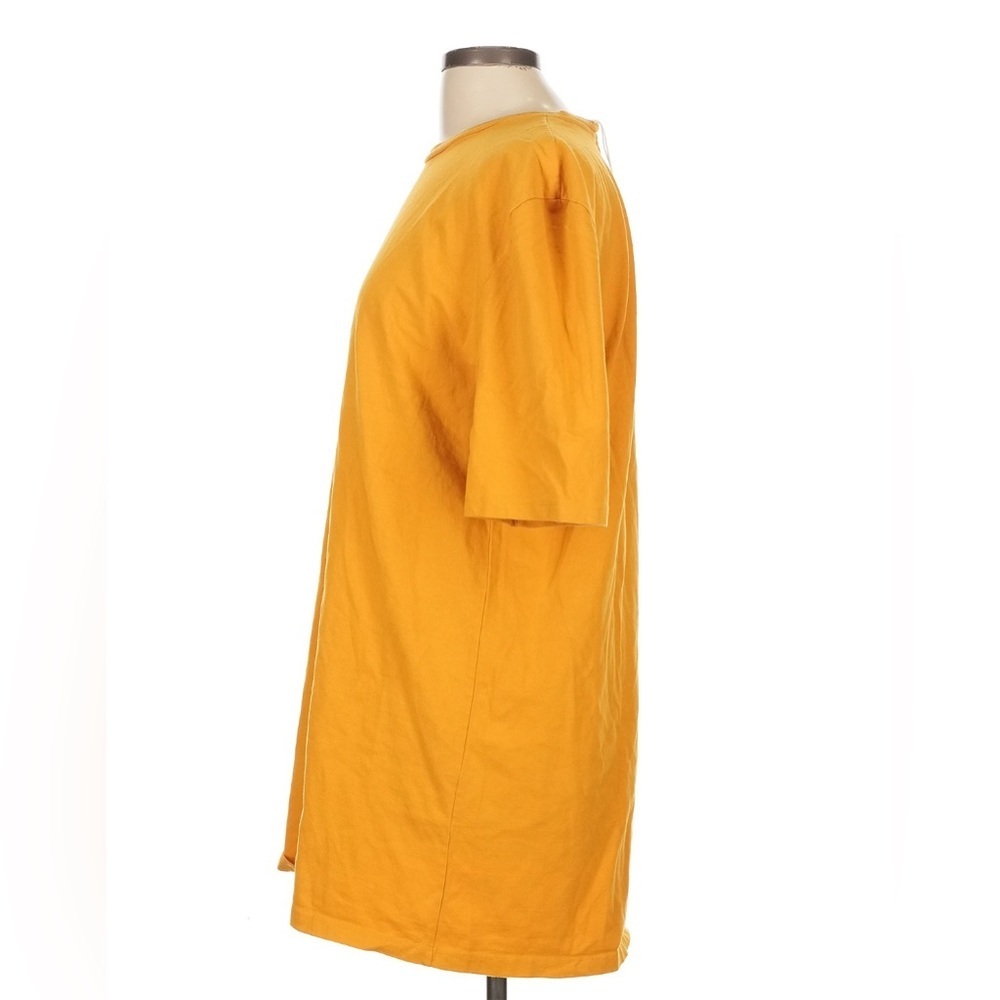 Frankie Shop NEW Golden Yellow Cotton Shirt Dress Large - Picture 8 of 8